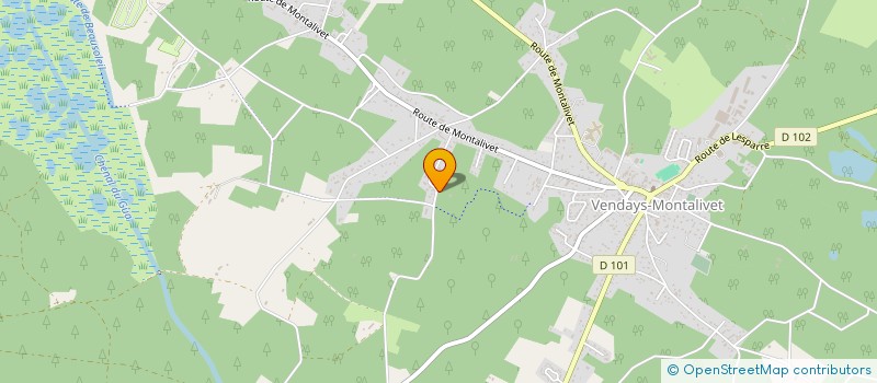 localisation de l'entreprise MADAME LAURENT MOUTIC à VENDAYS-MONTALIVET