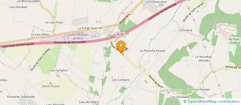 localisation de l'entreprise MADAME LAURENT ROMEO  SAINT-HYMER