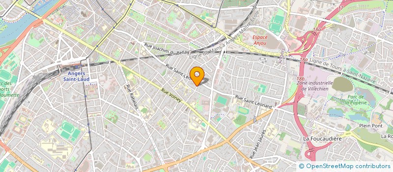 localisation de l'entreprise MADAME LAURENT THARREAU à ANGERS