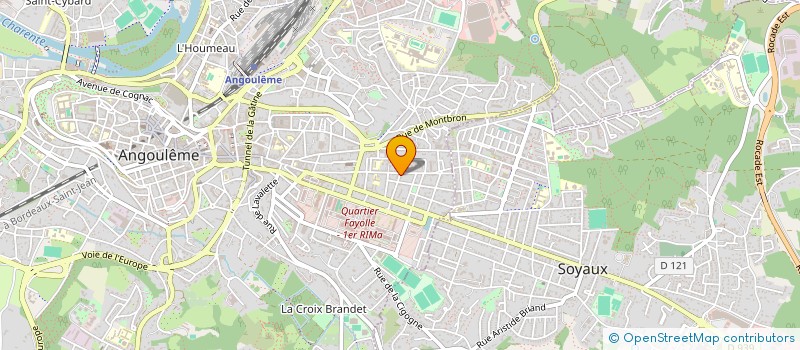 localisation de l'entreprise MADAME LAURETTE BARON à ANGOULEME