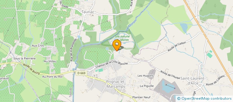 localisation de l'entreprise MADAME LAURETTE BEIGNON  PRIGNAC-ET-MARCAMPS