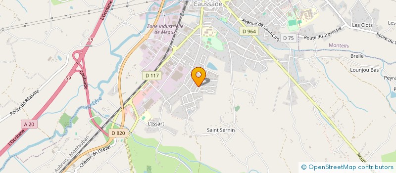 localisation de l'entreprise MADAME LAURETTE BORIES  CAUSSADE