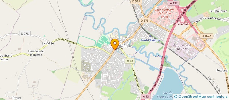 localisation de l'entreprise MADAME LAURETTE FILDIER  PONT L'EVEQUE