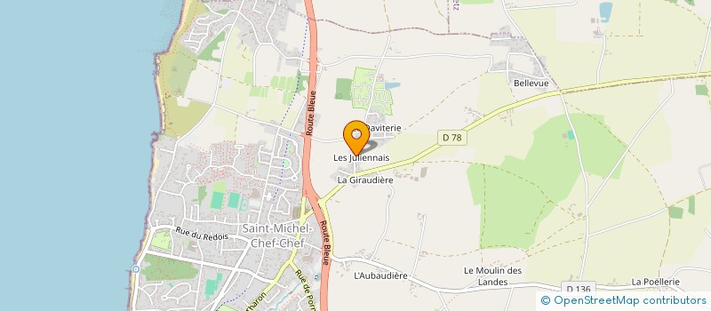 localisation de l'entreprise MADAME LAURETTE HALGAND  SAINT-MICHEL-CHEF-CHEF