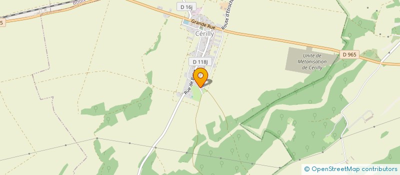 localisation de l'entreprise MADAME LAURETTE HORLACHER  CERILLY