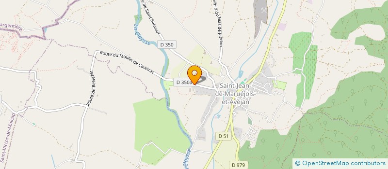 localisation de l'entreprise MADAME LAURETTE MARTIN  ST-JEAN-DE-MARUEJOLS-ET-AVEJAN