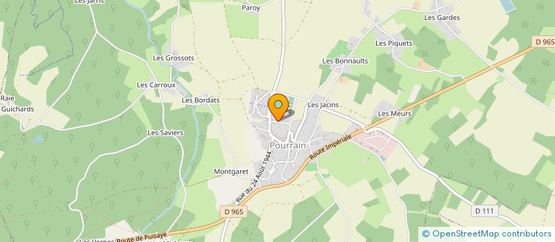 localisation de l'entreprise MADAME LAURETTE MICHEL  POURRAIN