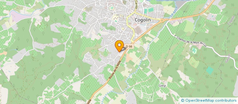 localisation de l'entreprise MADAME LAURETTE NOEL  COGOLIN