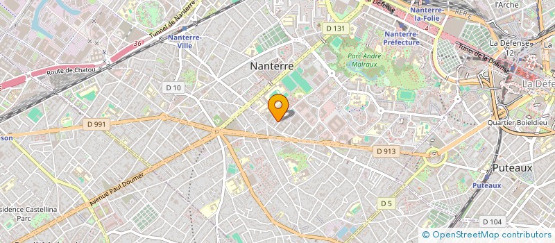 localisation de l'entreprise MADAME LAURETTE RALAITSIROFO à NANTERRE
