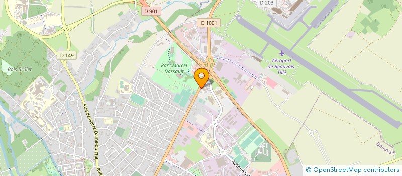 localisation de l'entreprise MADAME LAURETTE ROLLAND  BEAUVAIS