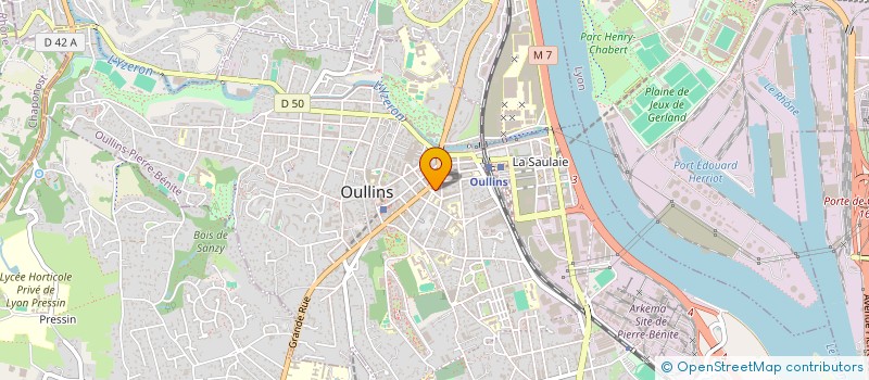 localisation de l'entreprise MADAME LAURIA EDZANG MONGO  OULLINS-PIERRE-BENITE