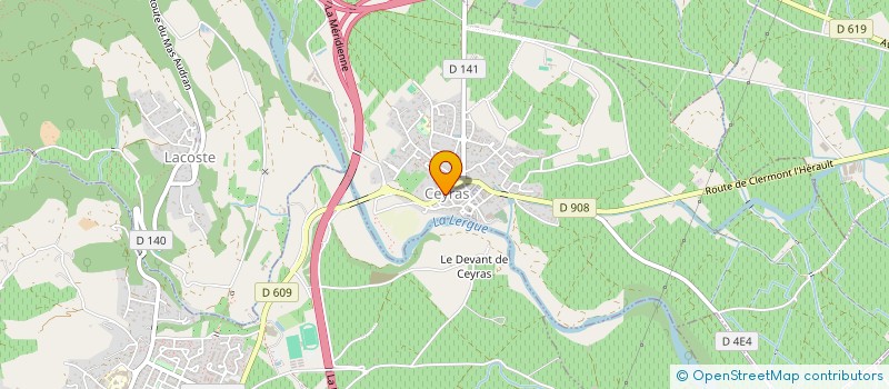 localisation de l'entreprise MADAME LAURIANE ADGE  CEYRAS