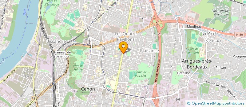 localisation de l'entreprise MADAME LAURIANE AOUIDAD  CENON