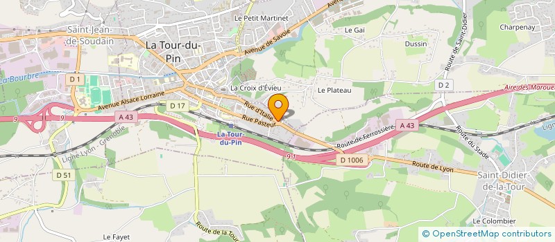 localisation de l'entreprise MADAME LAURIANE ARIZZI  LA TOUR-DU-PIN