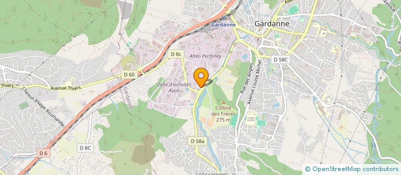 localisation de l'entreprise MADAME LAURIANE BERNARD  GARDANNE