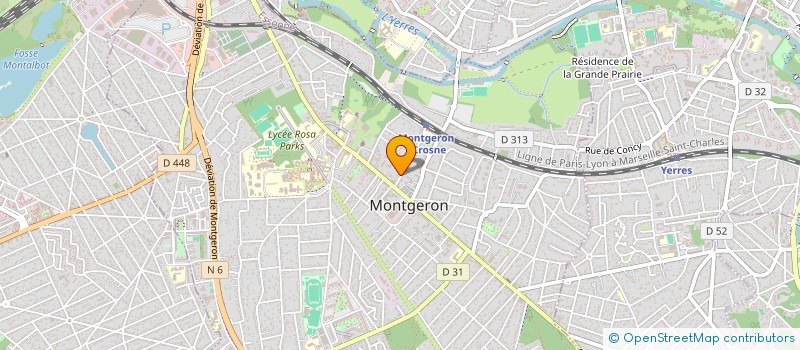 localisation de l'entreprise MADAME LAURIANE BOISSIERE à MONTGERON