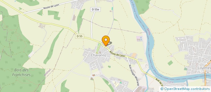 localisation de l'entreprise MADAME LAURIANE BOLZAN  CHAVANOZ