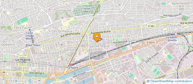 localisation de l'entreprise MADAME LAURIANE BRUN  LE HAVRE