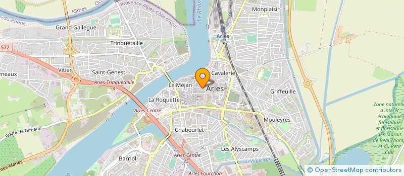 localisation de l'entreprise MADAME LAURIANE BRUNEAU  ARLES