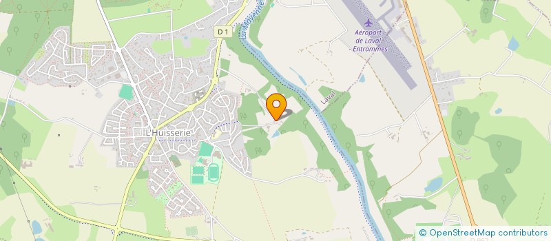 localisation de l'entreprise MADAME LAURIANE CALONNE  L'HUISSERIE