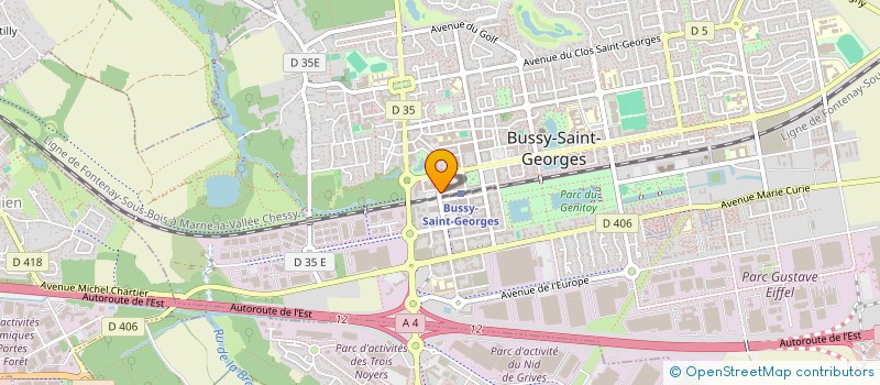 localisation de l'entreprise MADAME LAURIANE CHANG  BUSSY-SAINT-GEORGES