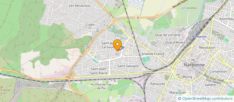 localisation de l'entreprise MADAME LAURIANE CHARRIER  NARBONNE