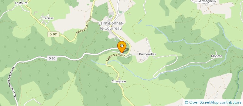 localisation de l'entreprise MADAME LAURIANE CHAZAL  SAINT-BONNET-LE-COURREAU