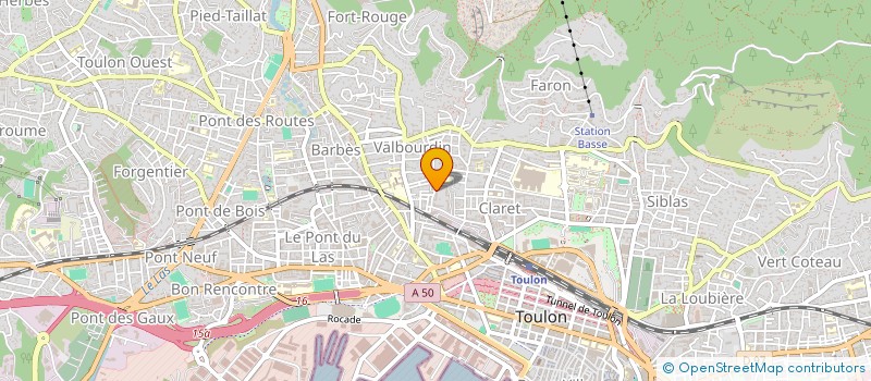 localisation de l'entreprise MADAME LAURIANE COCHO  TOULON