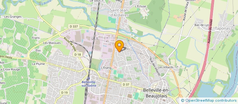 localisation de l'entreprise MADAME LAURIANE CONTROLE  BELLEVILLE-EN-BEAUJOLAIS