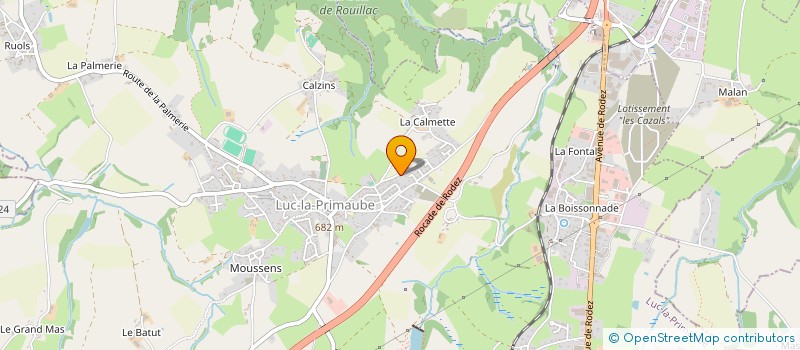 localisation de l'entreprise MADAME LAURIANE COULY  LUC-LA-PRIMAUBE