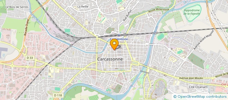 localisation de l'entreprise MADAME LAURIANE DEVAUX  CARCASSONNE