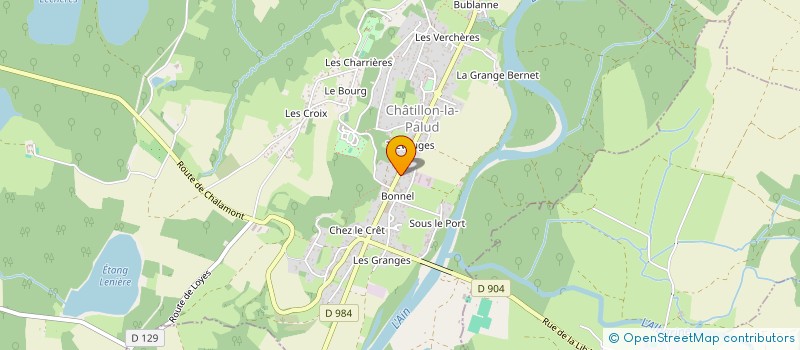 localisation de l'entreprise MADAME LAURIANE DONNET à CHATILLON-LA-PALUD