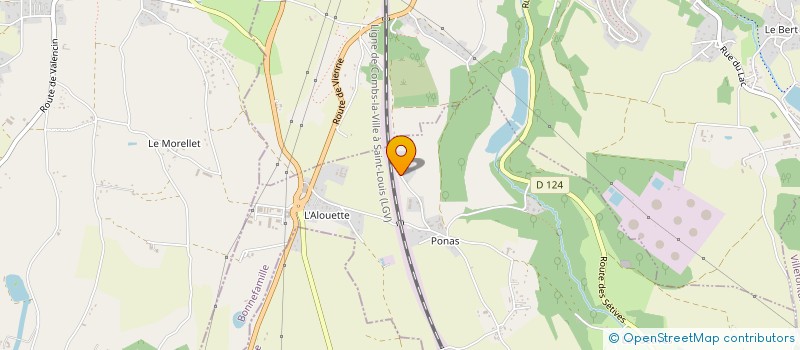 localisation de l'entreprise MADAME LAURIANE FIORINI  BONNEFAMILLE