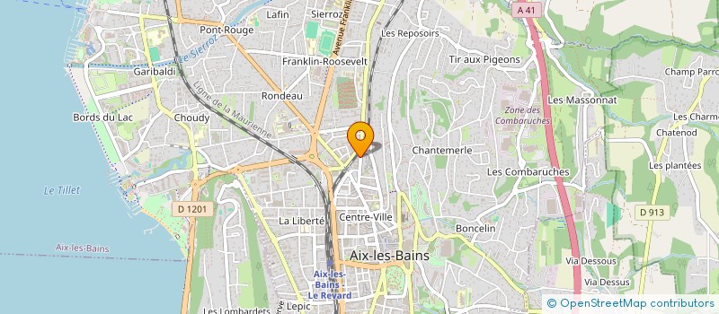 localisation de l'entreprise MADAME LAURIANE FREBAULT à AIX-LES-BAINS