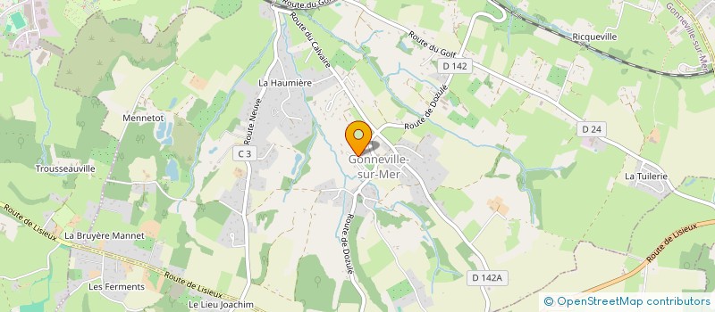 localisation de l'entreprise MADAME LAURIANE GAUDIN  GONNEVILLE-SUR-MER