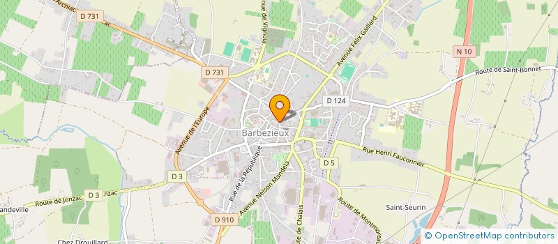 localisation de l'entreprise MADAME LAURIANE GAUTIER  BARBEZIEUX-SAINT-HILAIRE