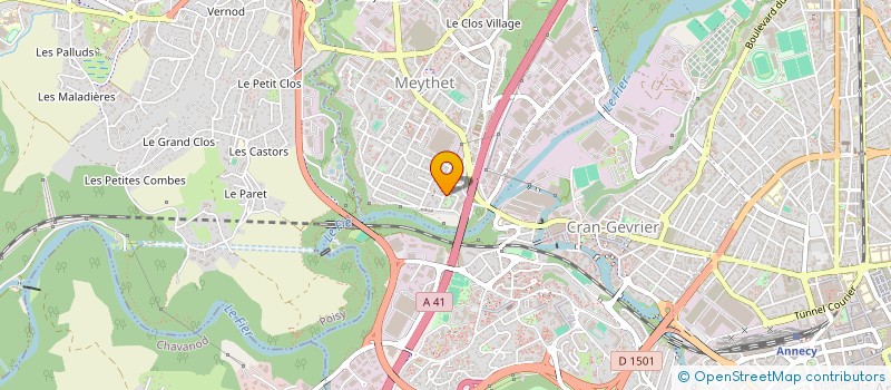 localisation de l'entreprise MADAME LAURIANE GENOUD à ANNECY