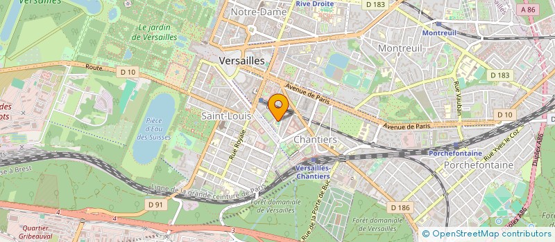 localisation de l'entreprise MADAME LAURIANE GRONDIN à VERSAILLES