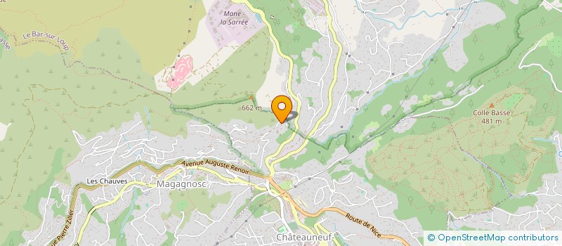 localisation de l'entreprise MADAME LAURIANE GROSS  CHATEAUNEUF-GRASSE