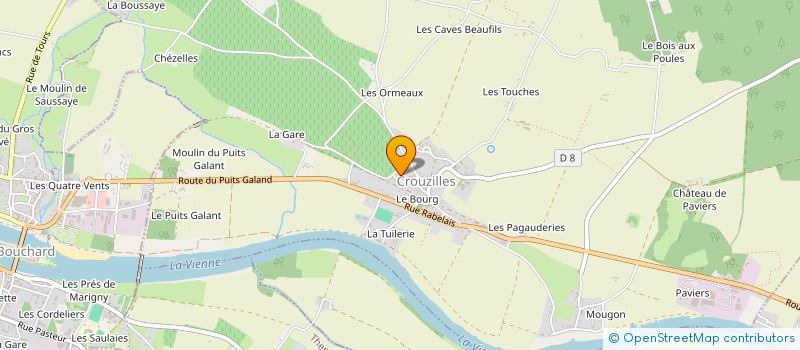 localisation de l'entreprise MADAME LAURIANE GUILLEMEAU  CROUZILLES