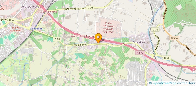 localisation de l'entreprise MADAME LAURIANE HENK  LA CRAU