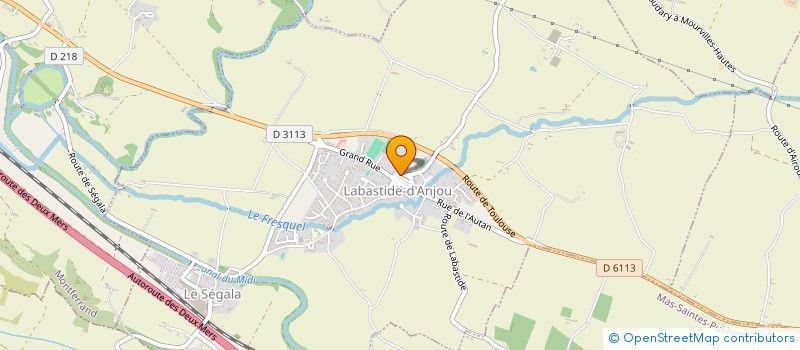 localisation de l'entreprise MADAME LAURIANE HUSSON  LABASTIDE-D'ANJOU