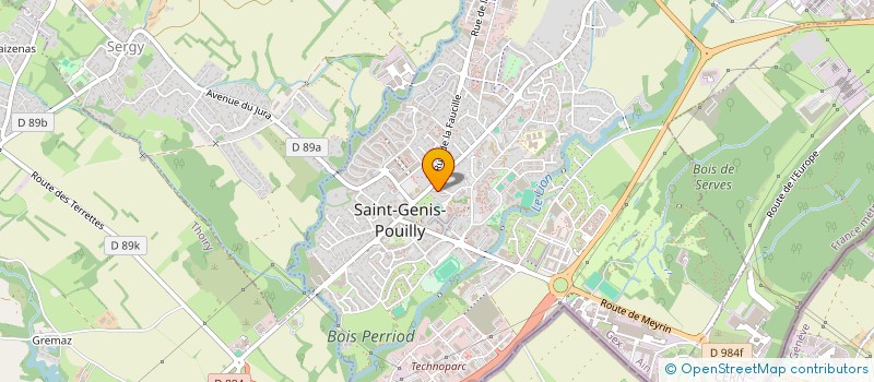 localisation de l'entreprise MADAME LAURIANE JOUBERT à SAINT-GENIS-POUILLY