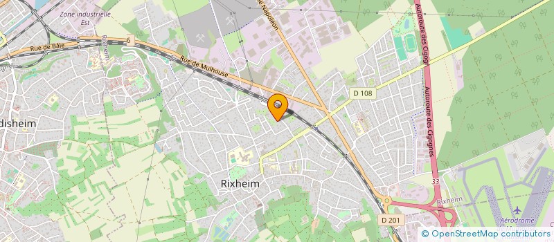 localisation de l'entreprise MADAME LAURIANE KRAFFT-WYBRECHT  RIXHEIM