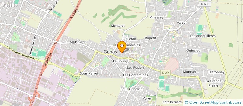 localisation de l'entreprise MADAME LAURIANE LASISZ  GENAS