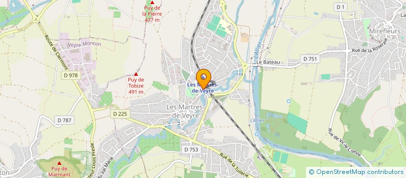 localisation de l'entreprise MADAME LAURIANE LAUGIER à LES MARTRES-DE-VEYRE