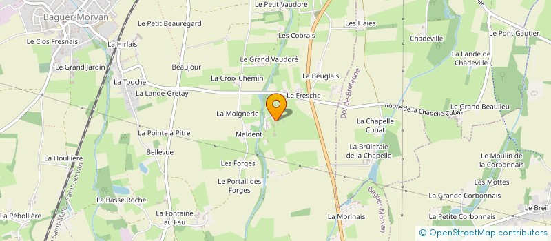localisation de l'entreprise MADAME LAURIANE LEREAU à BAGUER-MORVAN