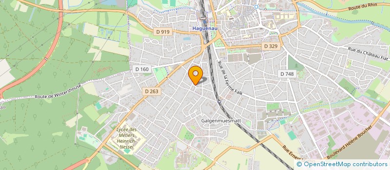 localisation de l'entreprise MADAME LAURIANE LOURY  HAGUENAU