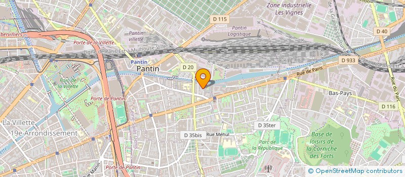 localisation de l'entreprise MADAME LAURIANE MALAISE à PANTIN
