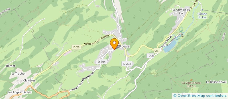 localisation de l'entreprise MADAME LAURIANE MANNEVILLE  SEPTMONCEL LES MOLUNES